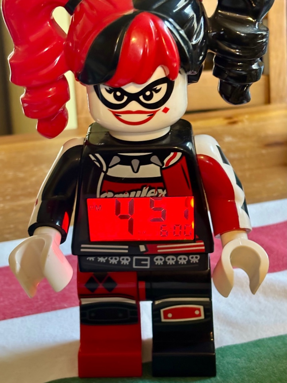 HARLEY QUINN figure Digital Alarm Clock, The LEGO Batman Movie 9009310